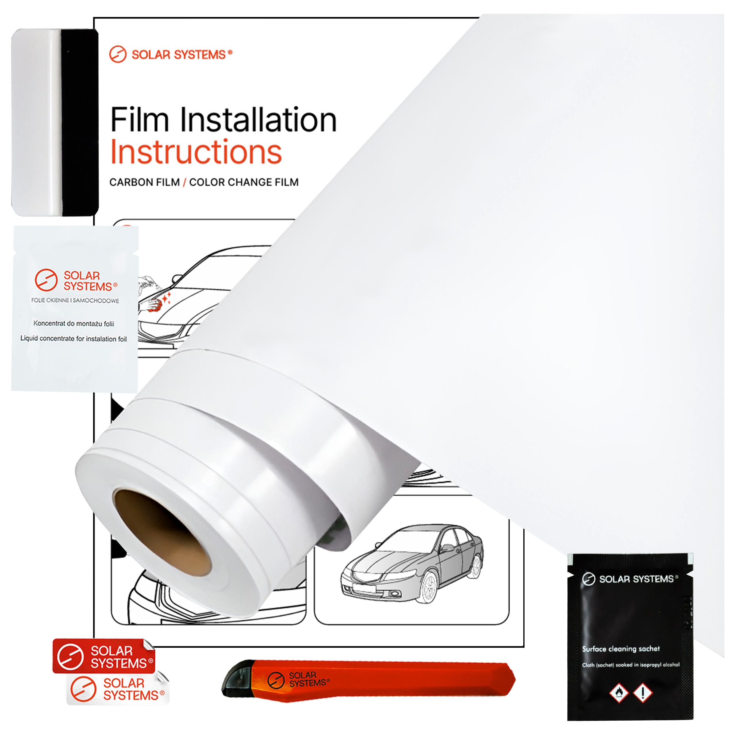 Fólie bílá Automobilová 152x300cm Samolepicí autopolep CarWrap