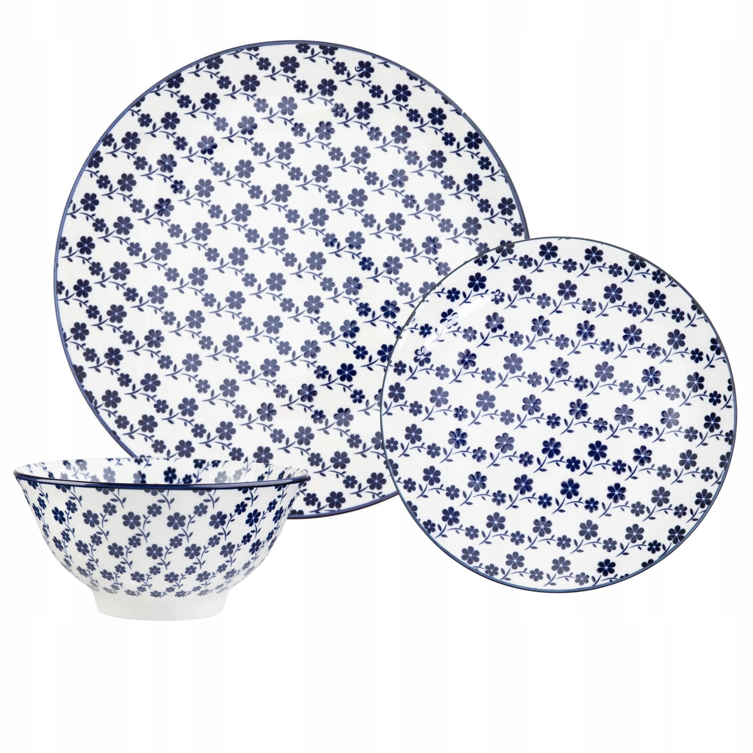 Stolní nádobí Navia květiny jídelní servis 12 ks pro 4 osoby Homla