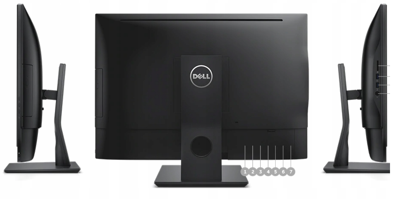DELL AIO 7450|KOMPUTER MONITOR + KLAWIATURA I MYSZ|i3 |16/480SSD | WIN11 Marka Dell