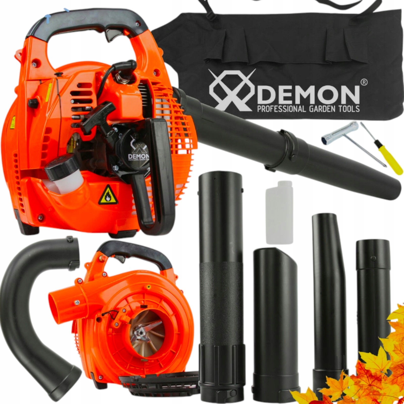 Benzínová Fúkačka Na Snehové Listy S Drvičom Vak 4v1