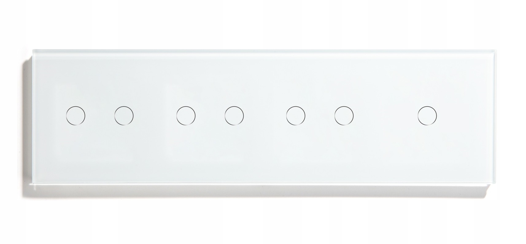 Dotykový Spínač Svetla Veľký Wifi 7 Tlačidiel 2+2+2+1 Sklenený Vypnúť