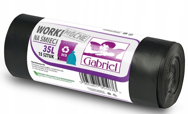 

Worki Czarne Mocne 35L /15SZTUK