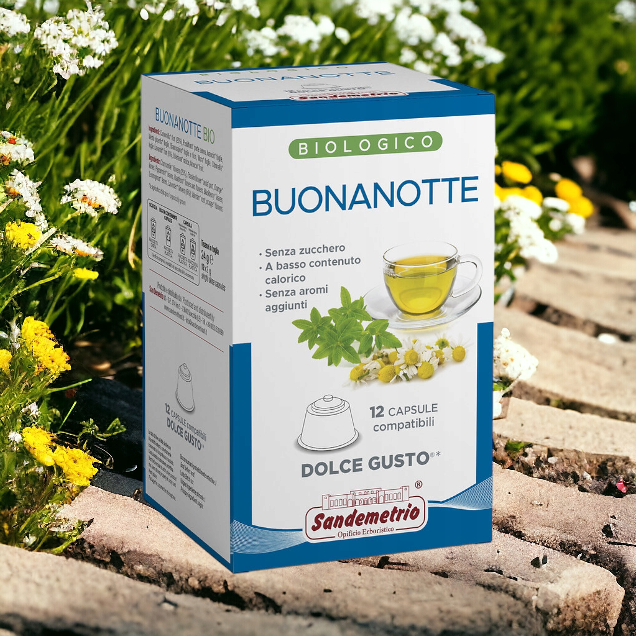 Herbata ziołowa włoska BIO na spanie kapsułki DOLCE GUSTO