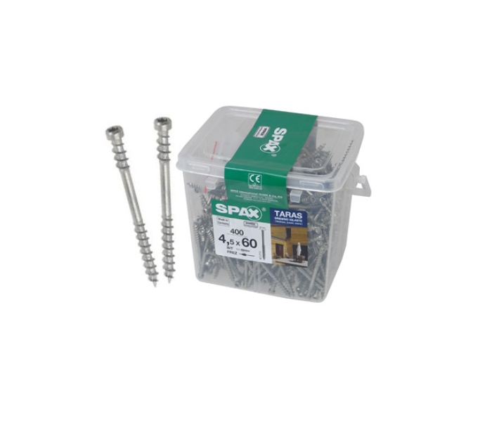 Wkręty do deski tarasowej SPAX WIROX 4,5×60 400szt