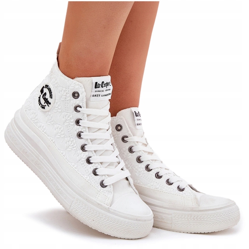 Dámské Tenisky Na Platformě Lee Cooper LCW-25-44-3209L Bílé 40