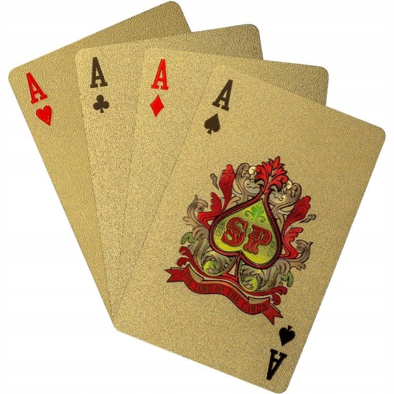 Super Karty Do Gry Talie Poker Plastik Zlote Gold 24 99 Zl Stan Nowy 8428807736 Allegro Pl