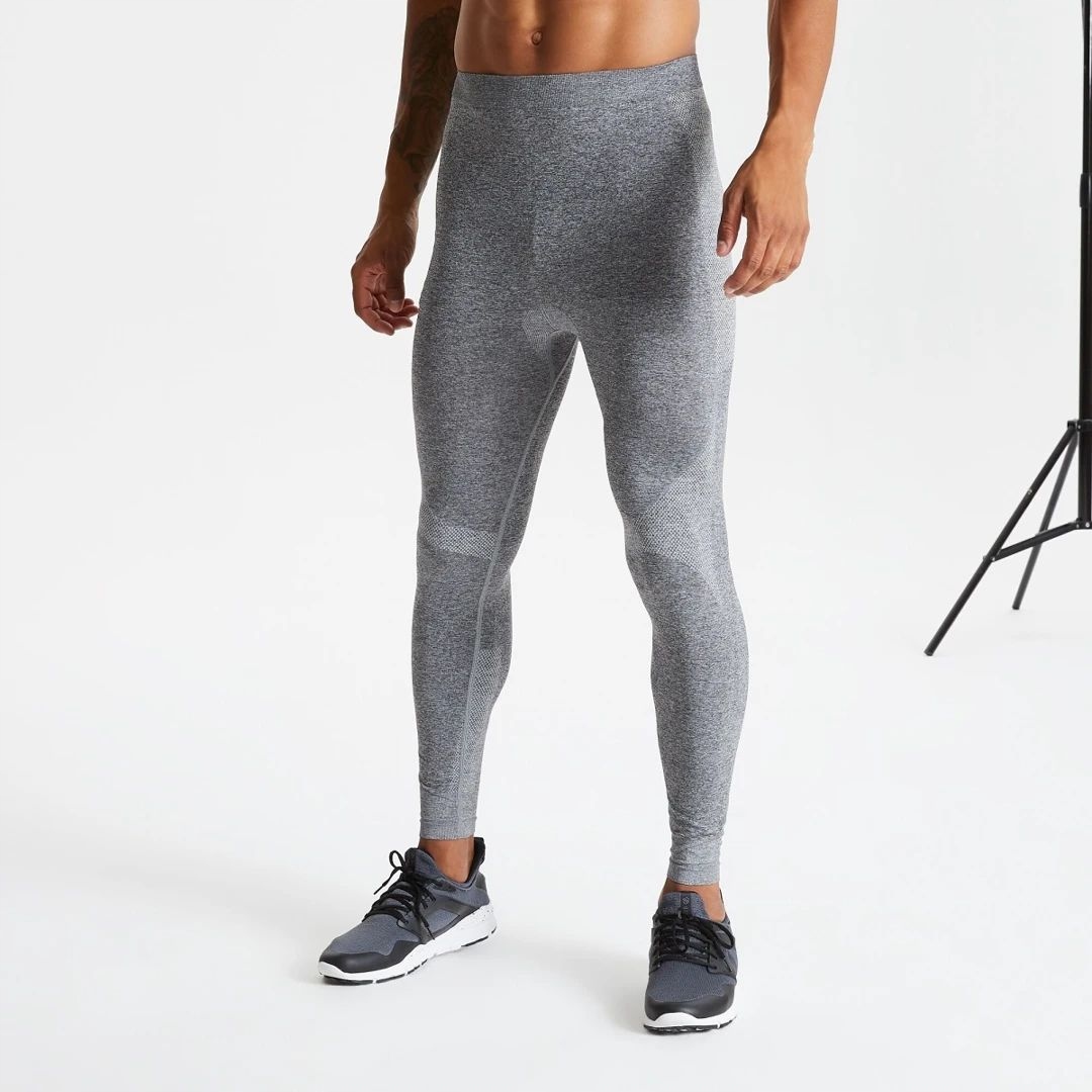 Y8575 Legginsy termiczne męskie Dare2b In The Zone szare S