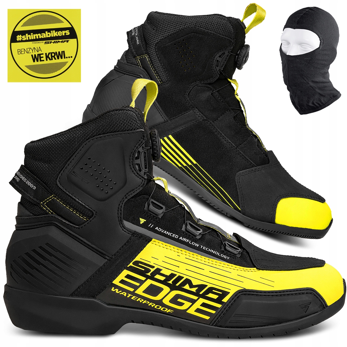 Motocyklové Topánky Shima Edge Wp Krátke Mužské Vodotesné Darčeky 43