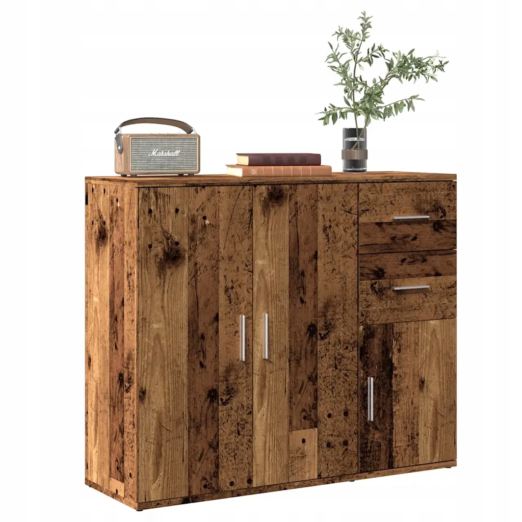 Příborník old wood 91 x 29,5 x 75 cm kompozitní dřevo Hnědá 855906
