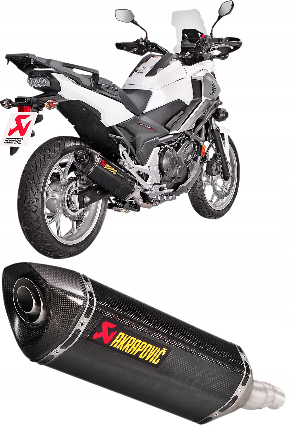 S-H7SO2-HRC - Глушник вихлопної труби Akrapovic HONDA NC 700 750 2012-2020