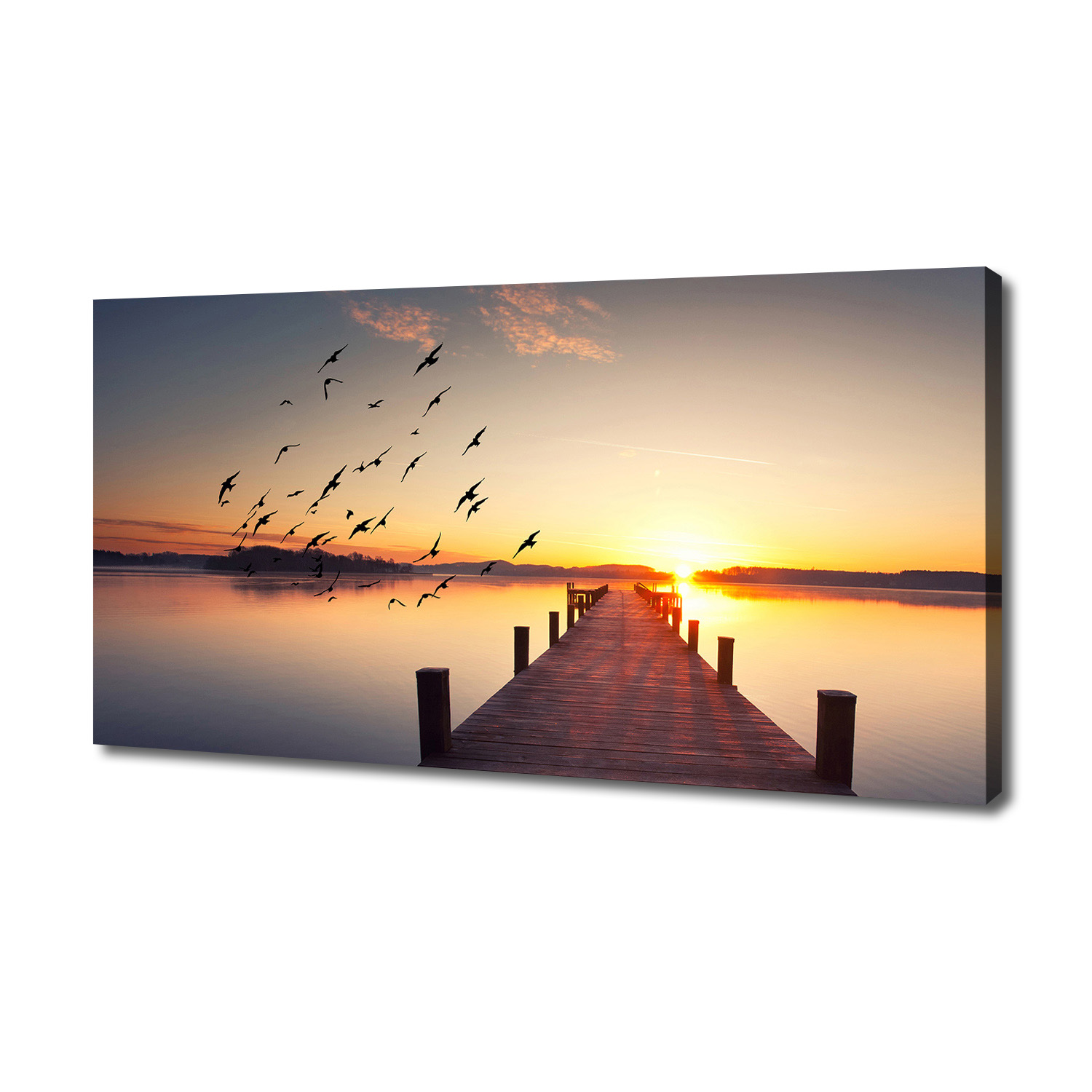 

Foto obraz na płótnie Zachód słońca 140x70 cm
