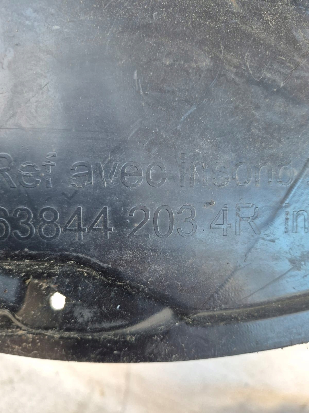 RENAULT MEGANE III 08- mudguard right front front 638442034R