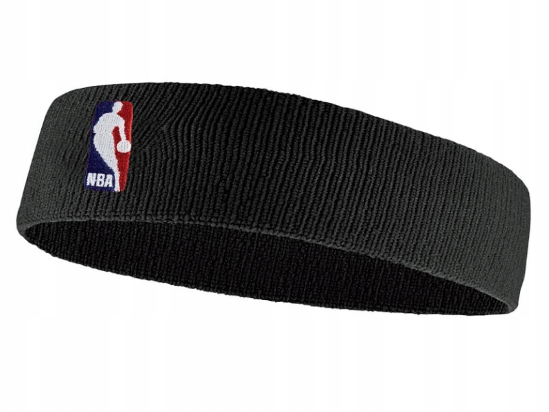 Czarna Opaska Frotka na głowę Nike Dri-fit Nba