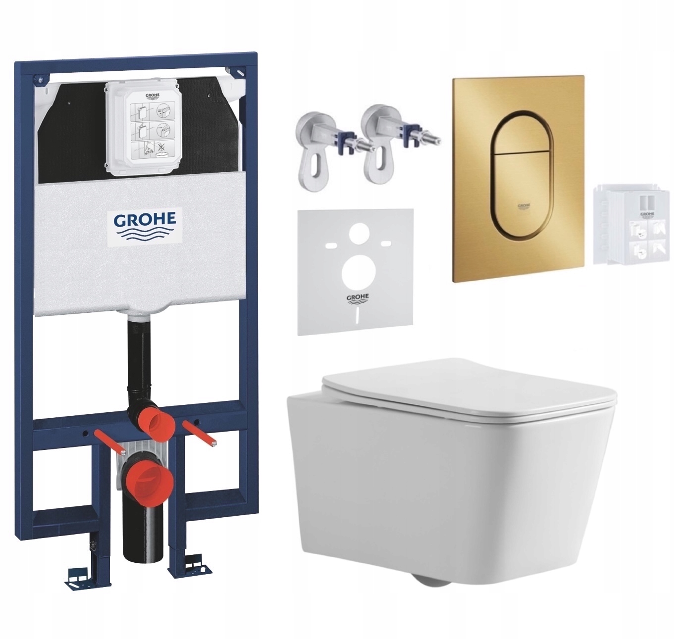 7v1 Wc Sada, Stelaz Grohe Slim Wc Miska Tornado Imprese Tlačidlo