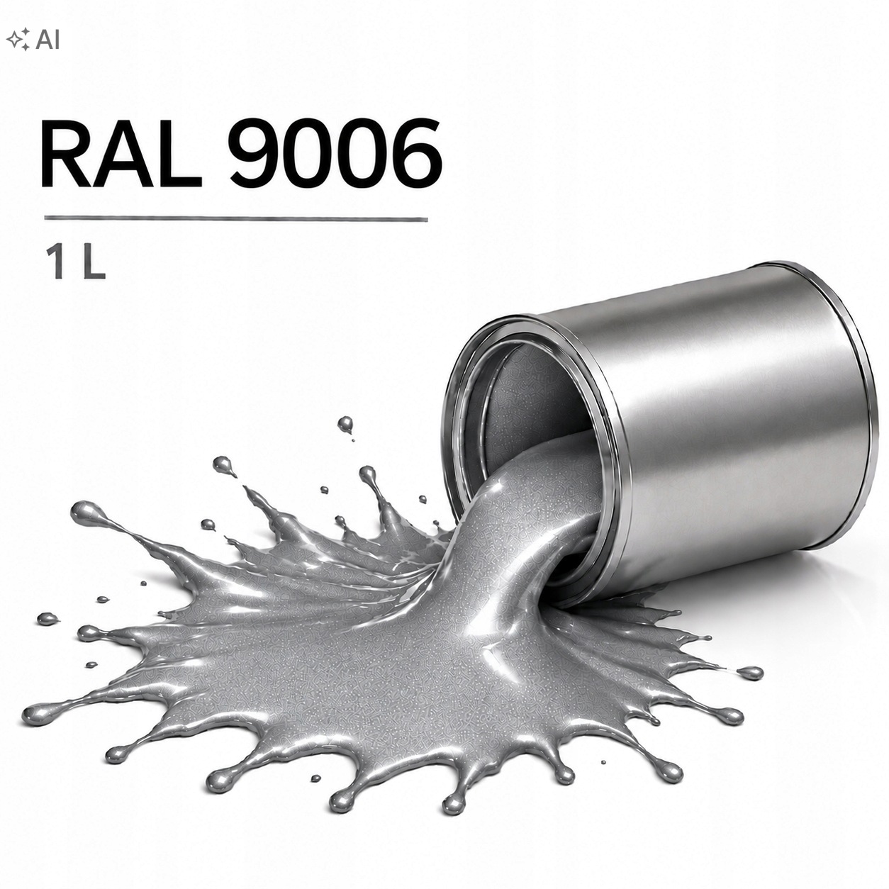 Ral 9006 Barva 1K 1L Povrchový Lak Vysoký Lesk