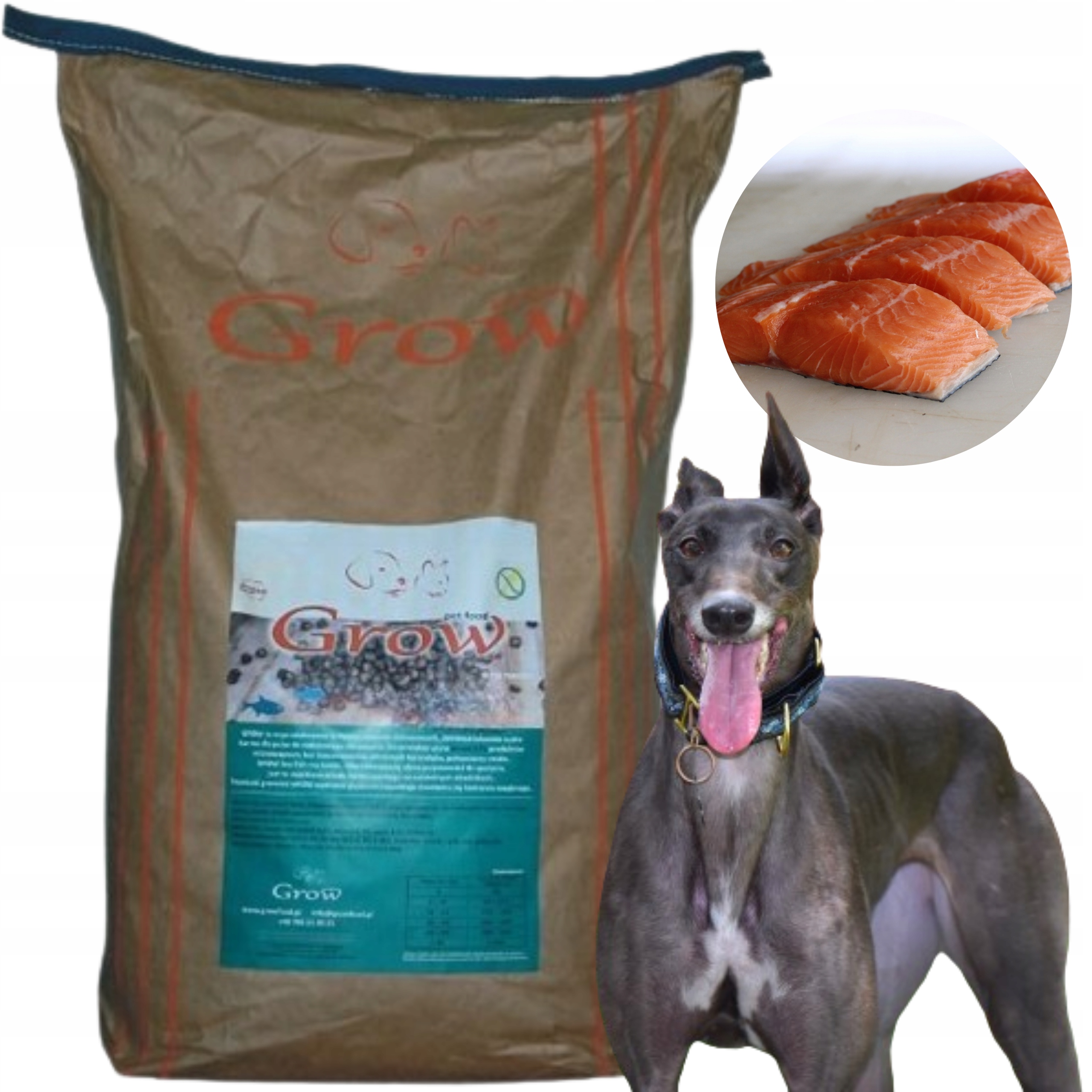 Grow Ryba Mořská Junior S/m Suché Krmivo pro štěňata 7 kg