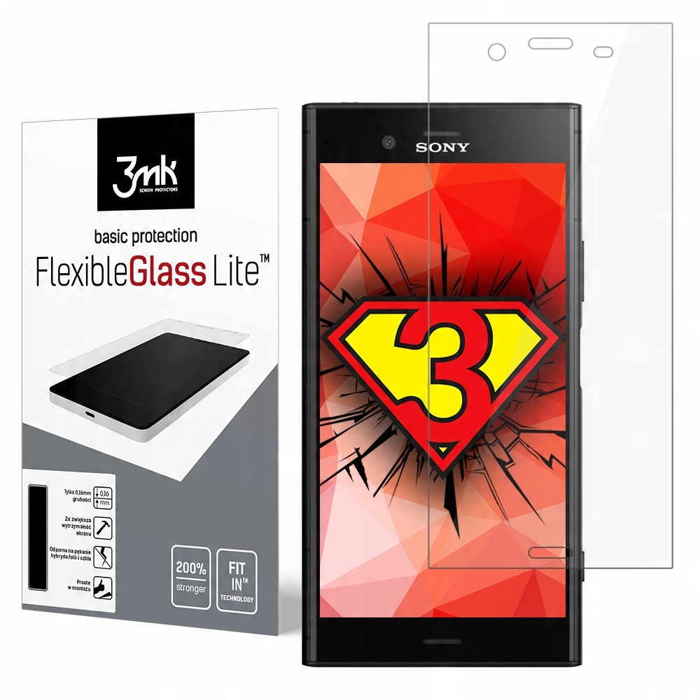 

Niepękająca Szybka Ochronna 3mk na Sony Xperia XZ1