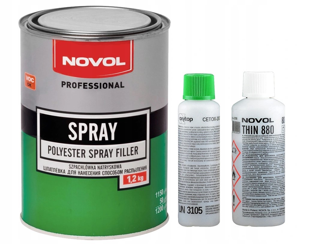 SZPACHLA SZPACHLÓWKA NATRYSKOWA NOVOL