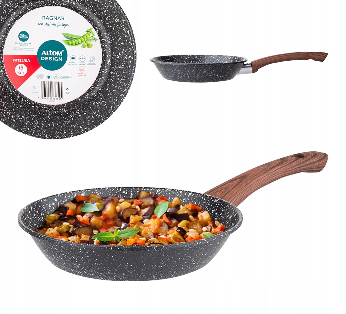 

Mała Patelnia Marmurowa non stick Indukcja 18cm