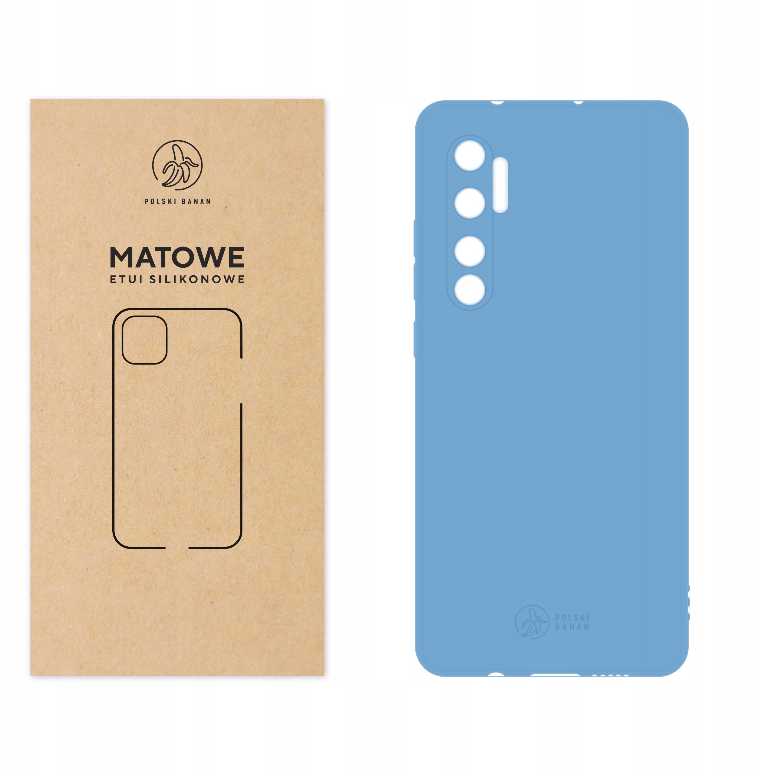 

Etui Matowe do Xiaomi Mi Note 10 Lite błękitne