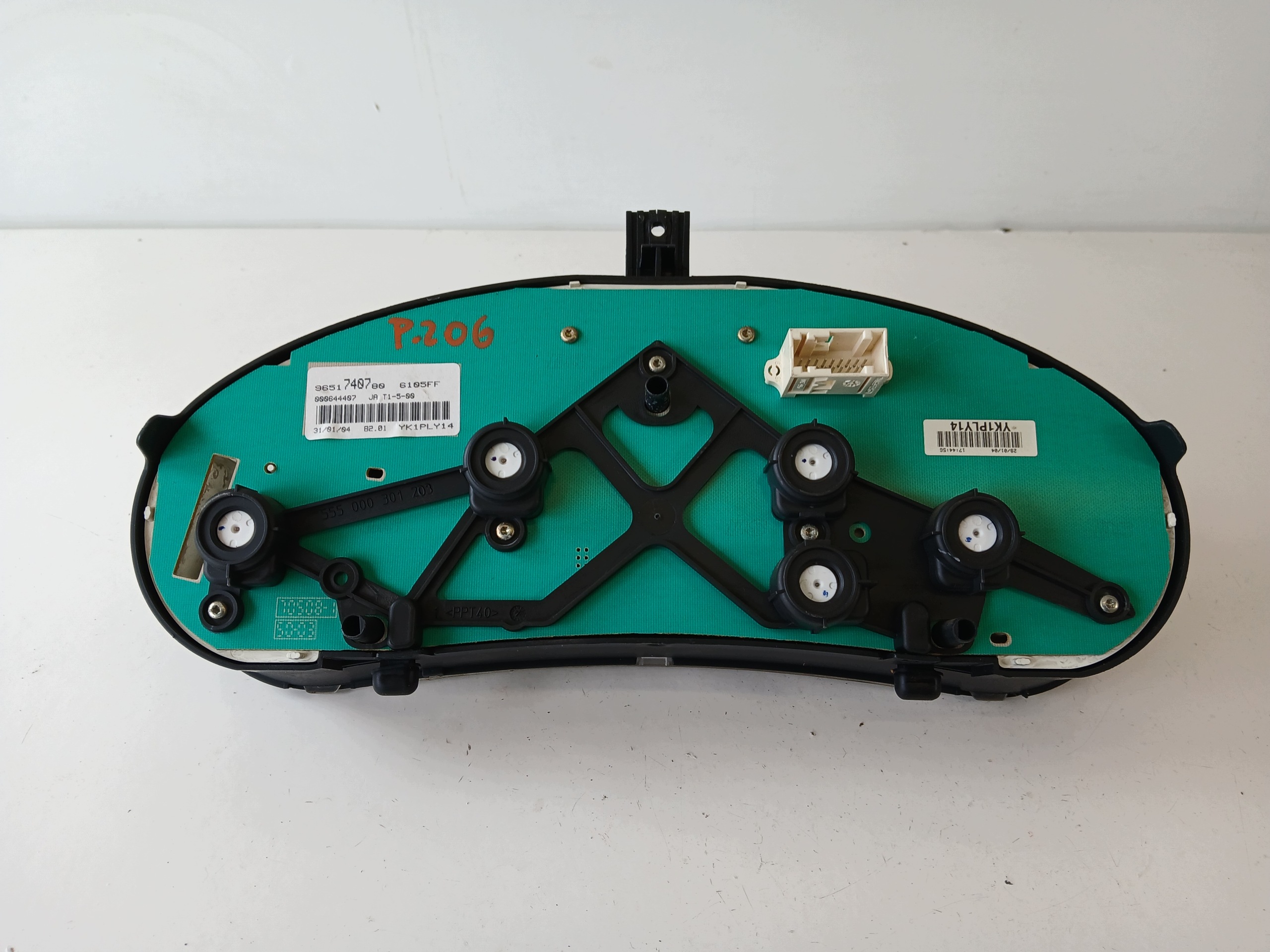 PEUGEOT 206 1.6 dials dials 9651740780