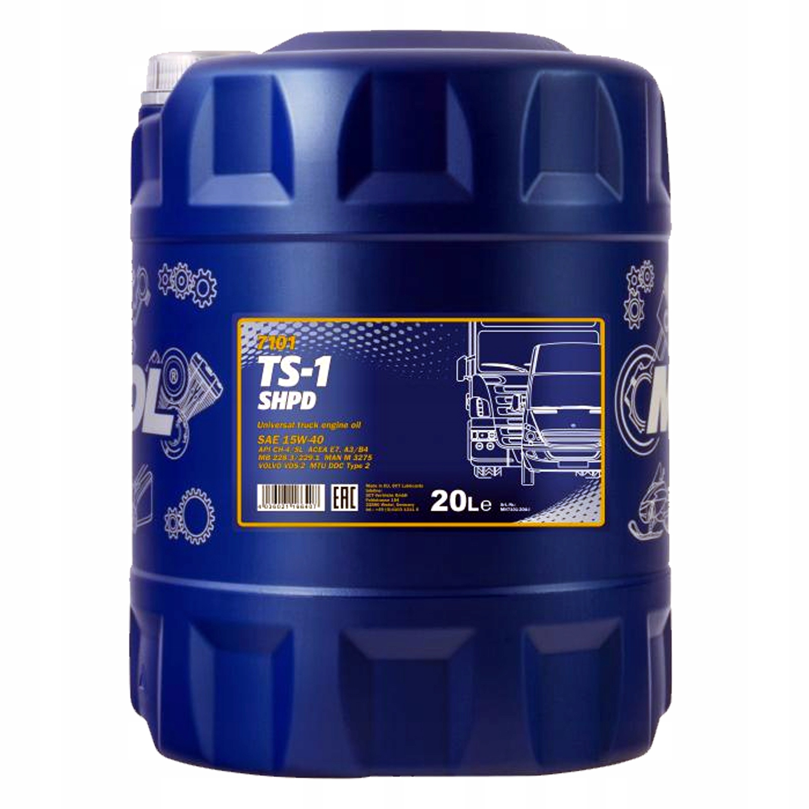

Mannol TS-1 Shpd 15W-40 olej silnikowy