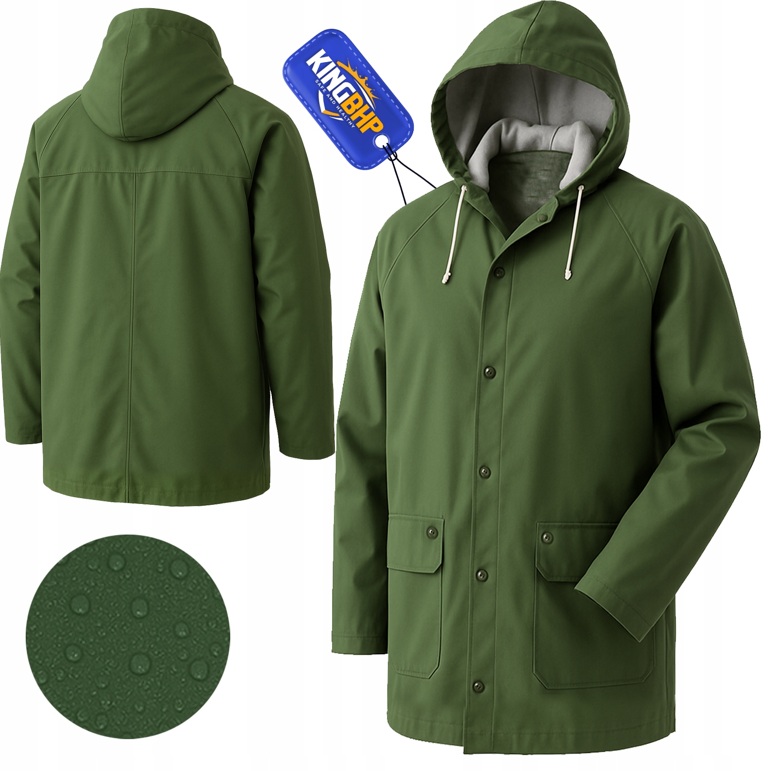Płaszcz KING BHP PVC green
