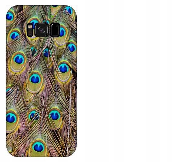 

Etui pokrowiec Samsung Galaxy S8 Pawie pióra
