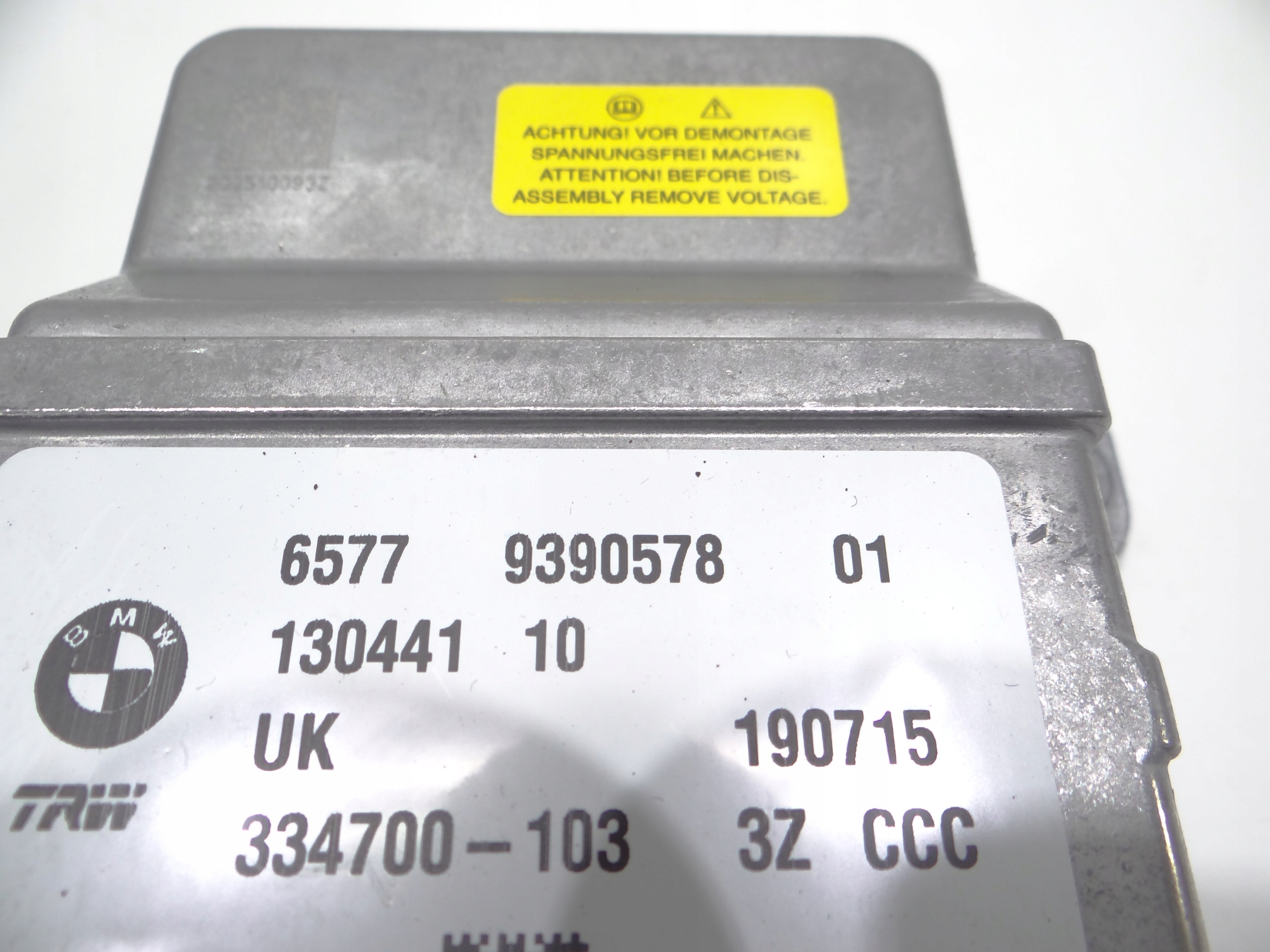 module SENSOR airbag airbag BMW X1 F48 9390578