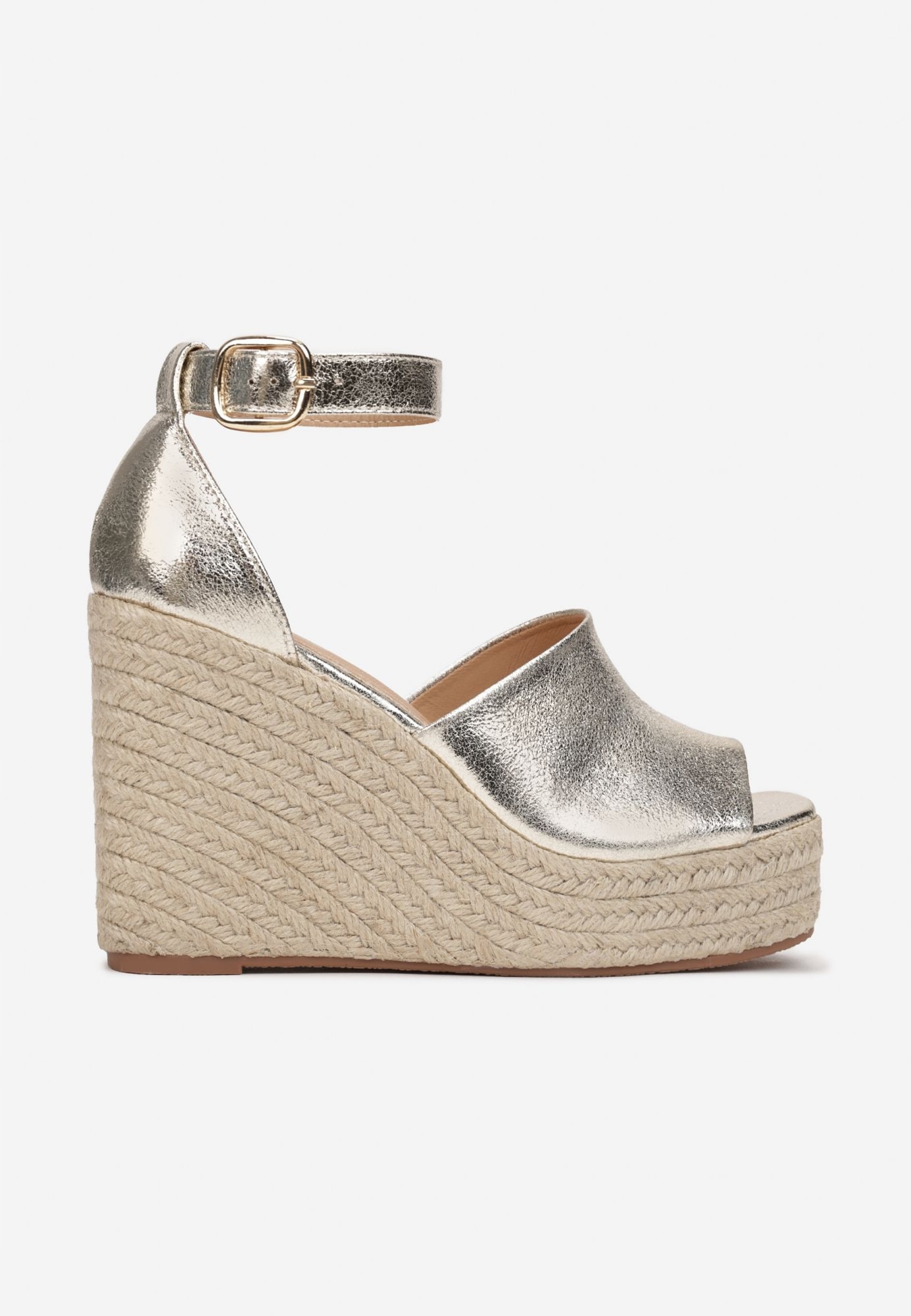 Born2Be Zlaté dámské sandály 39 Casual
