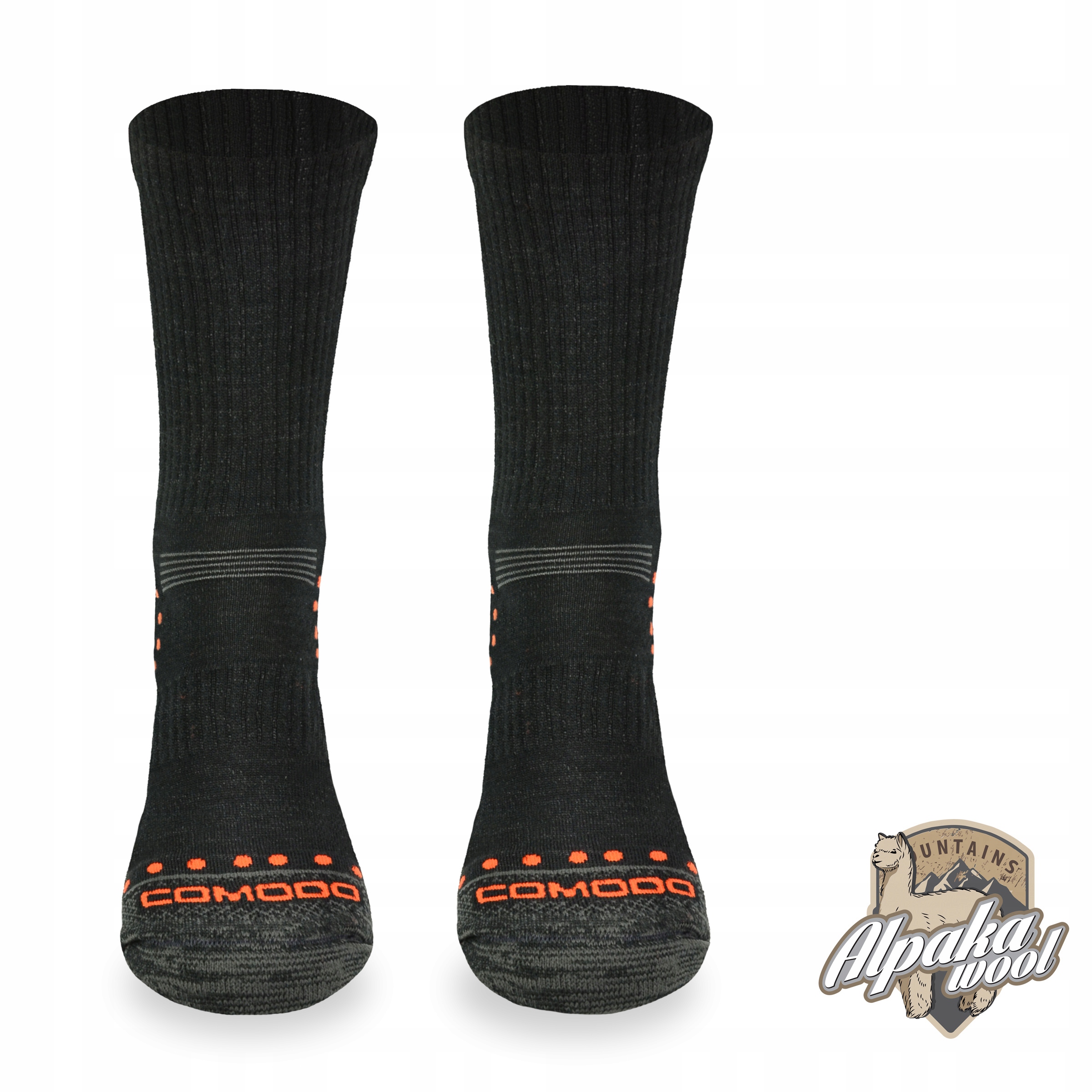 Wygodne wełniane skarpety turystyczne do turystyki górskiej 50% merynosa Marka Comodo