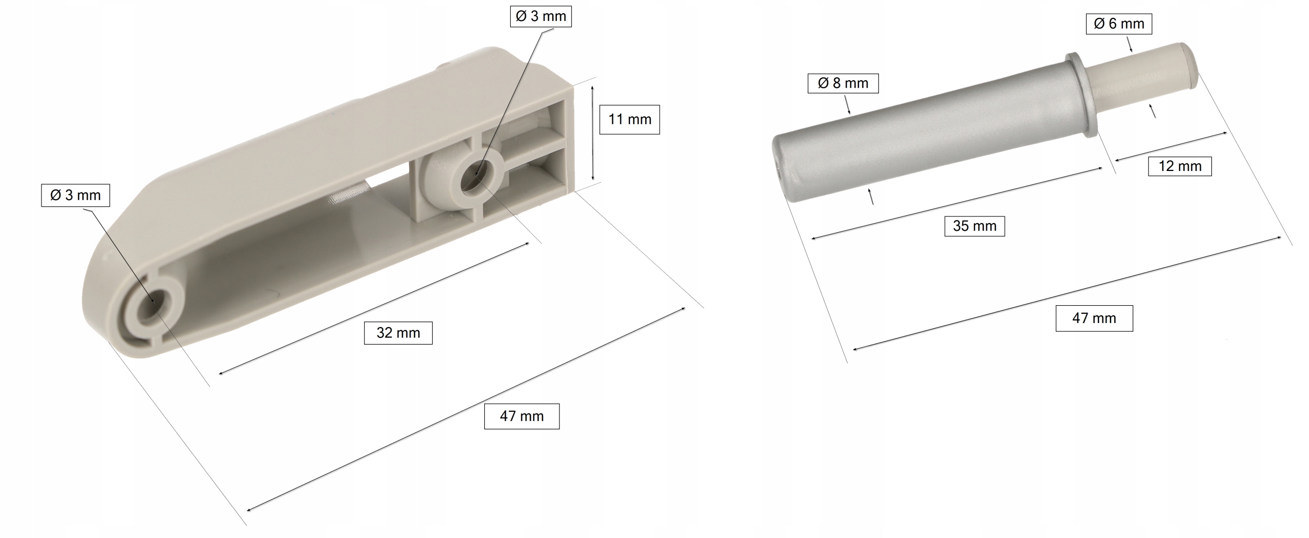 AMORTYZATOR ADAPTER HAMULEC STOPER SZAFEK 10 SZT EAN (GTIN) 5907465959469