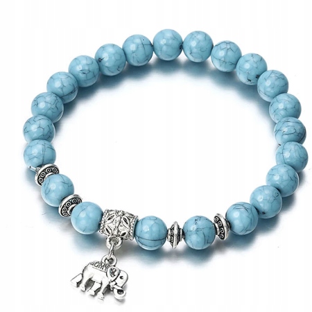 

Bransoletka z koralików Charm yoga słoń budda