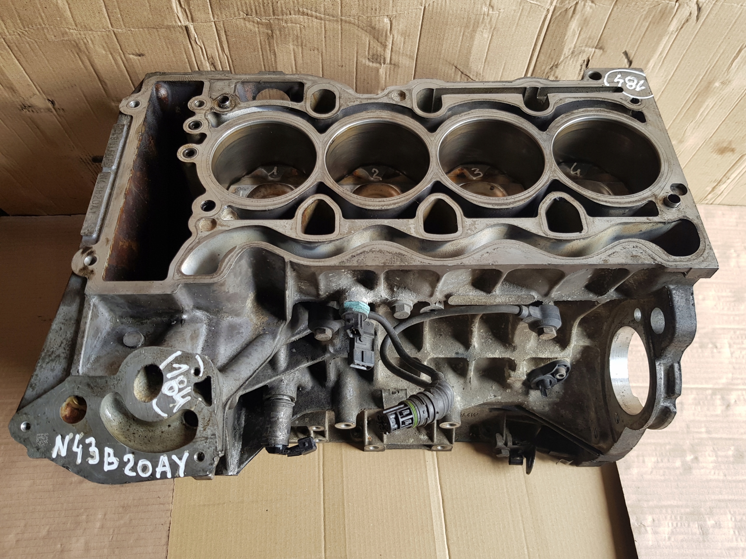 BMW E87 E90 2.0 N43B20AY BLOK DOL MOTORU písty klika