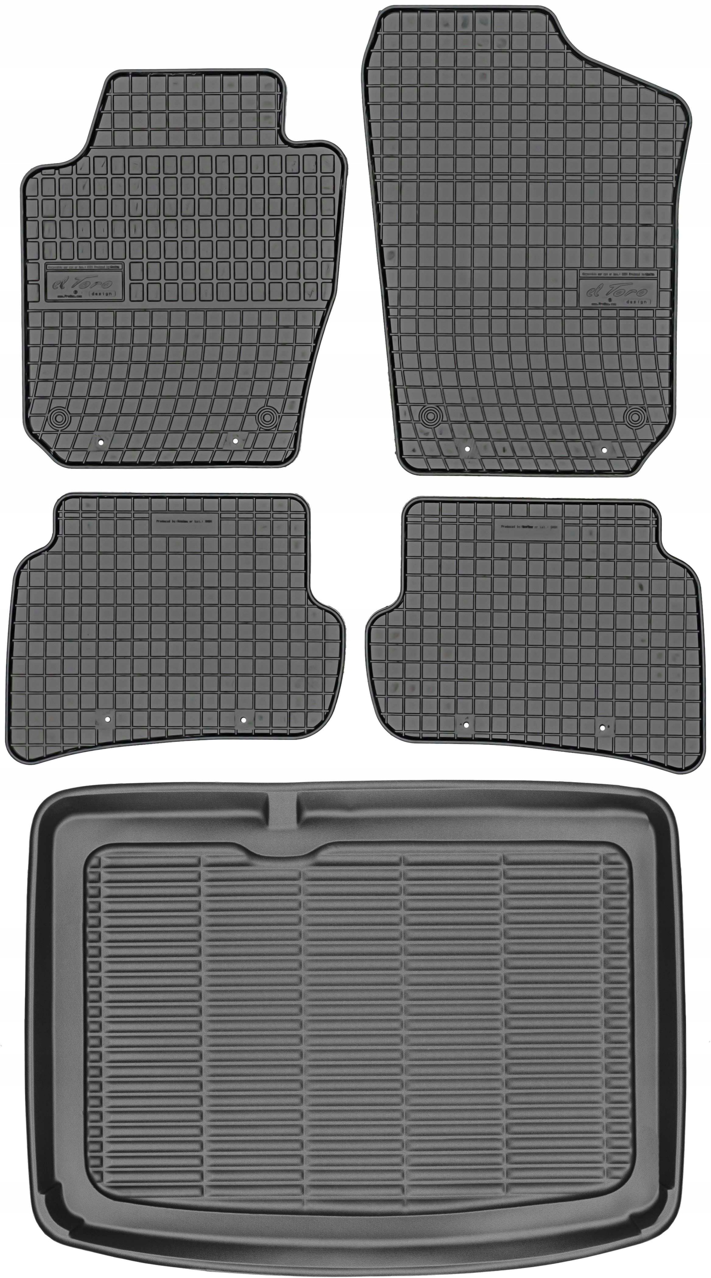 Škoda Fabia III Hb 2015- Gumové rohože rohož