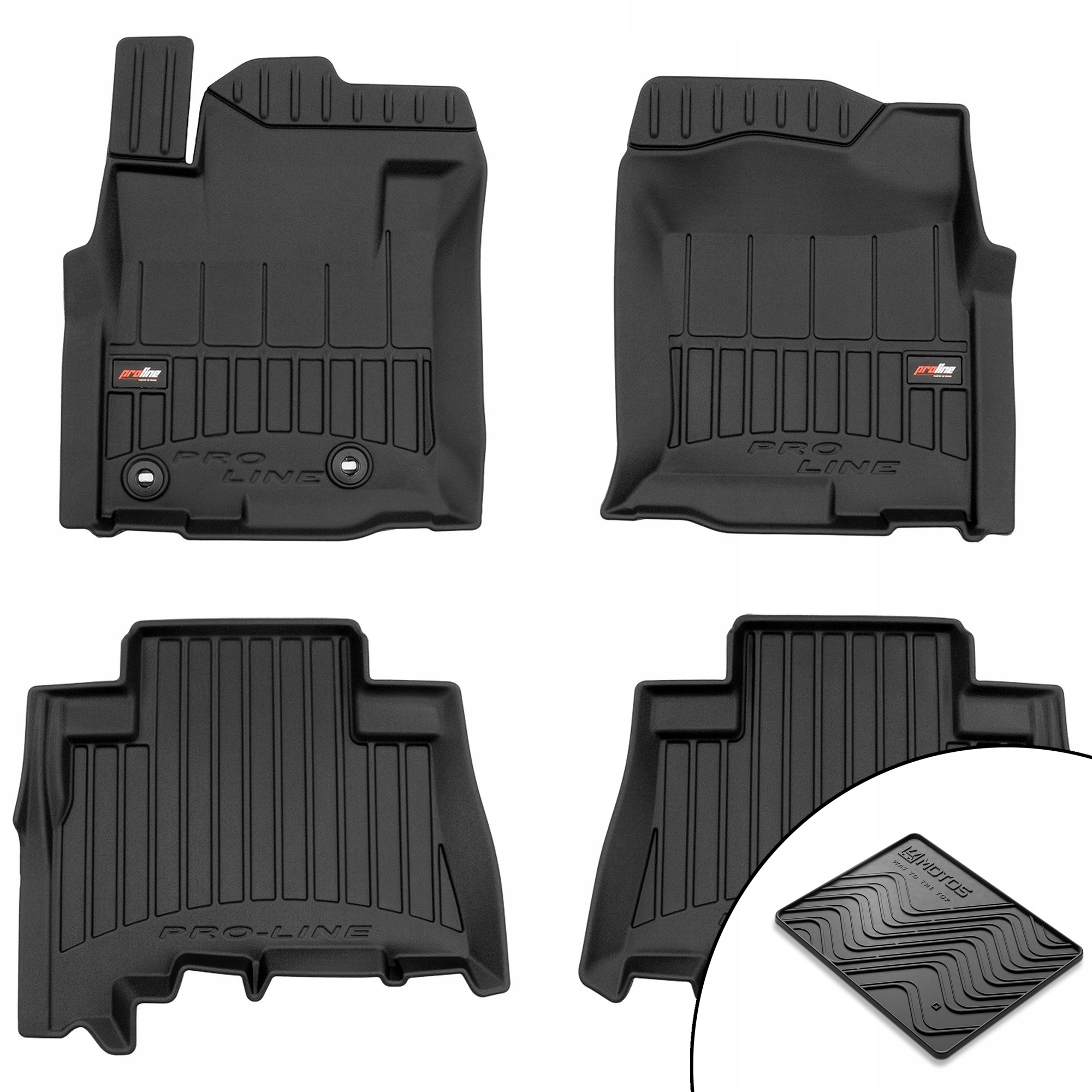 3D gumové koberce Toyota Land Cruiser J200 od roku 2007 rohož bonus