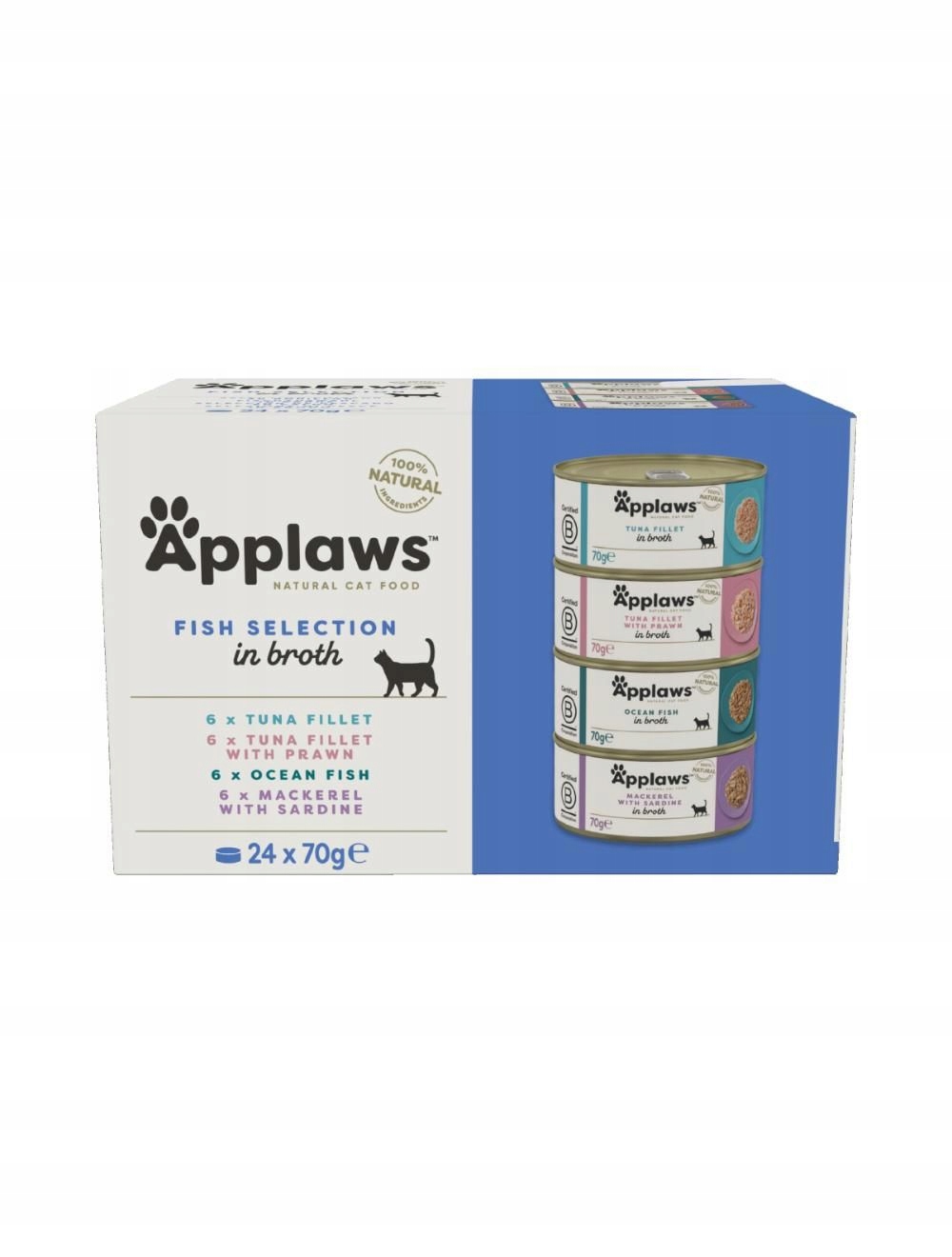 Levně Applaws Multipack Vývarů S Rybou 24X70G