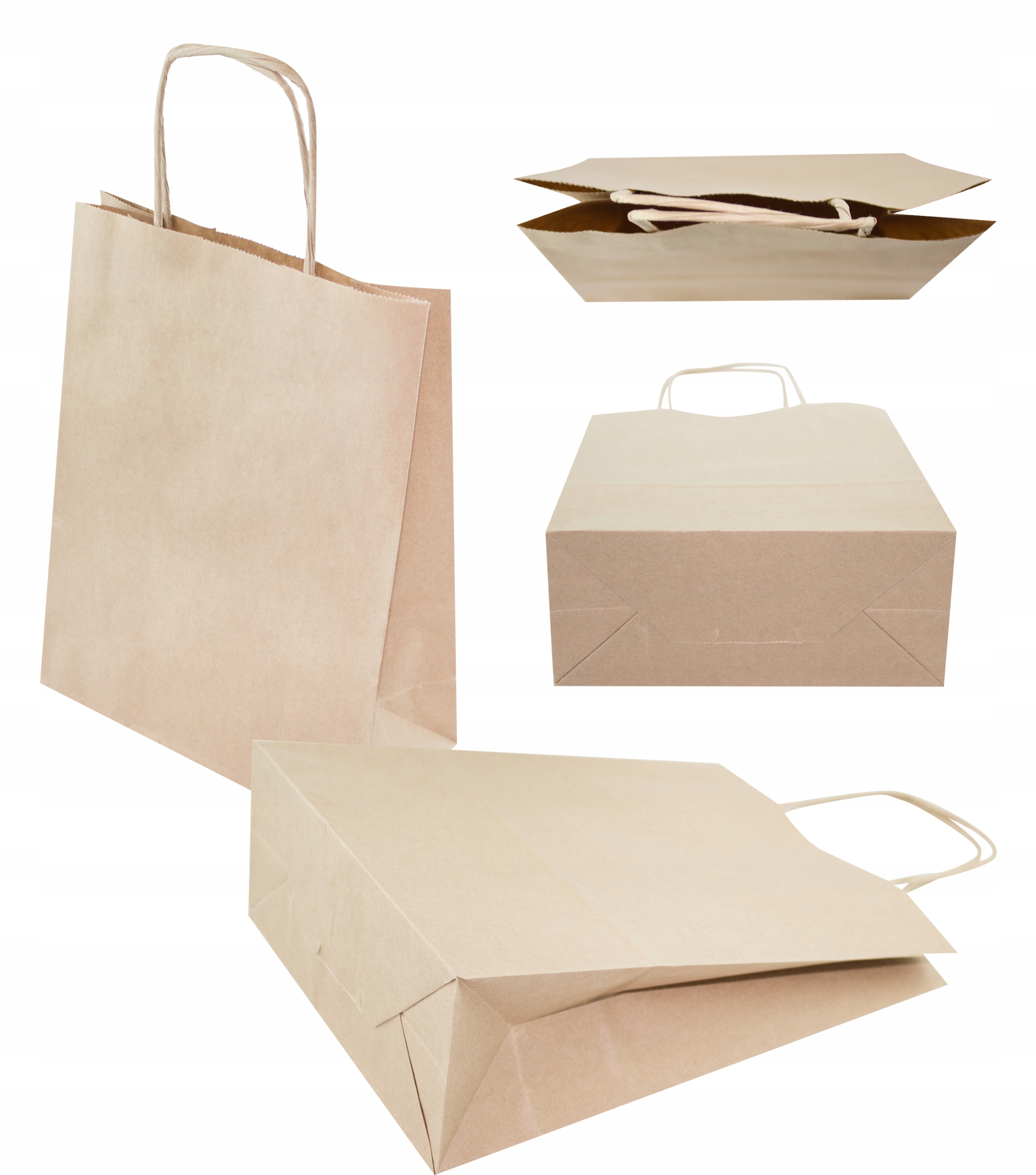 

Torba papierowa torebka A5 18x8x22,5 brąz 20 szt