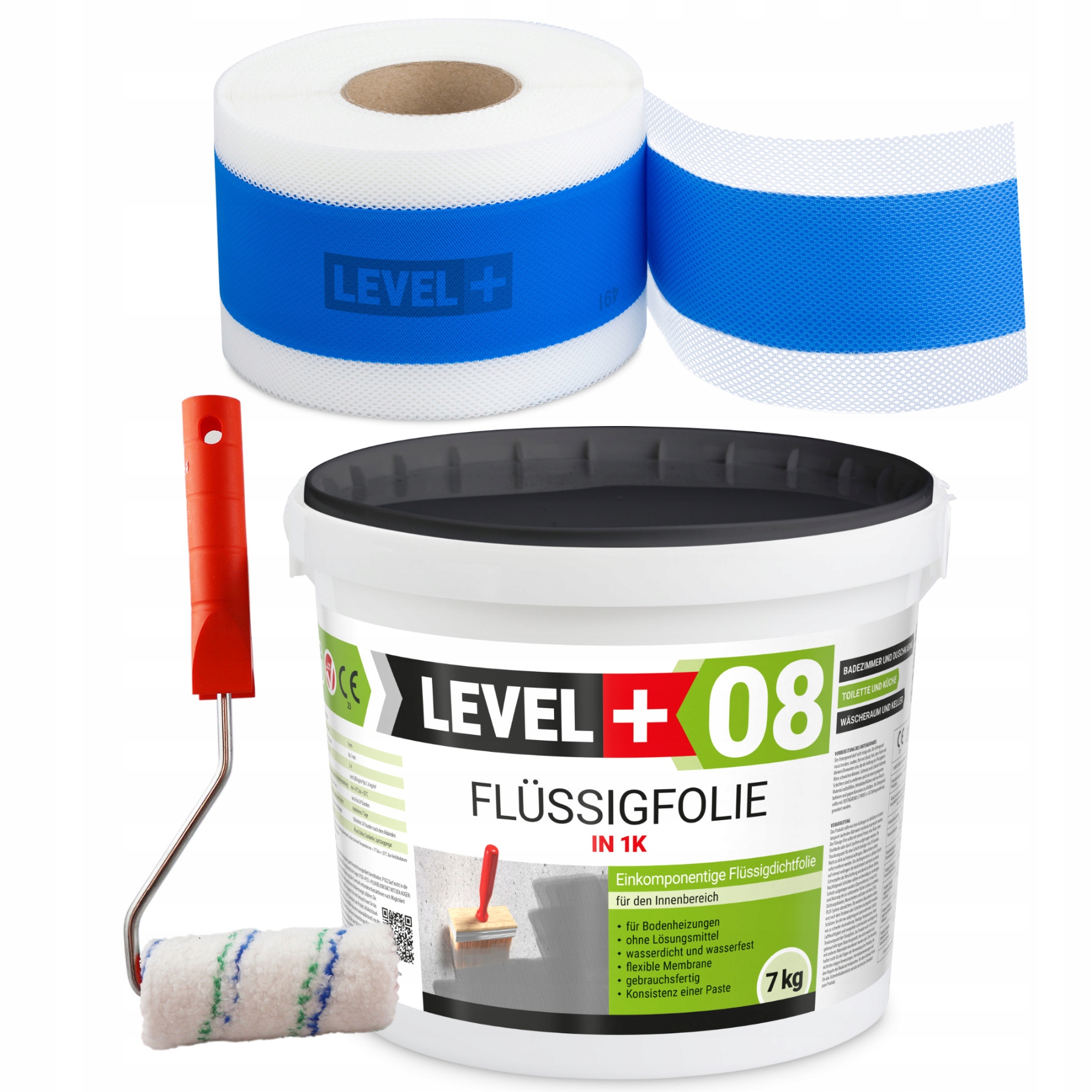 Zestaw Folia w płynie 7kg Taśma 5m Hydroizolacja