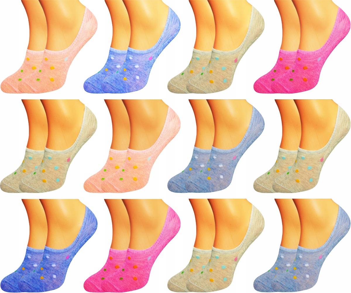 

12 Par Stopki damskie Skarpetki Bawełniane 39-41