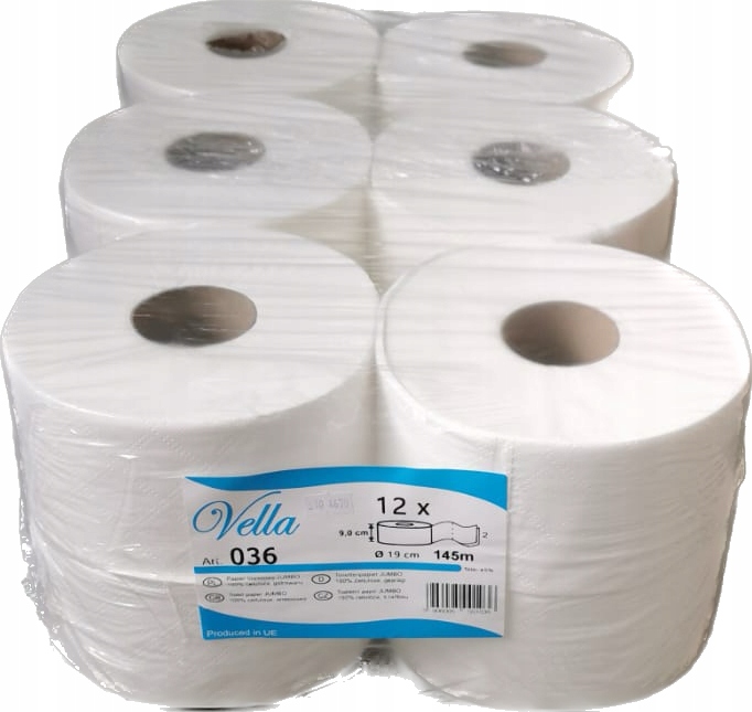 

Papier toaletowy bezzapachowy Vella 12 szt.