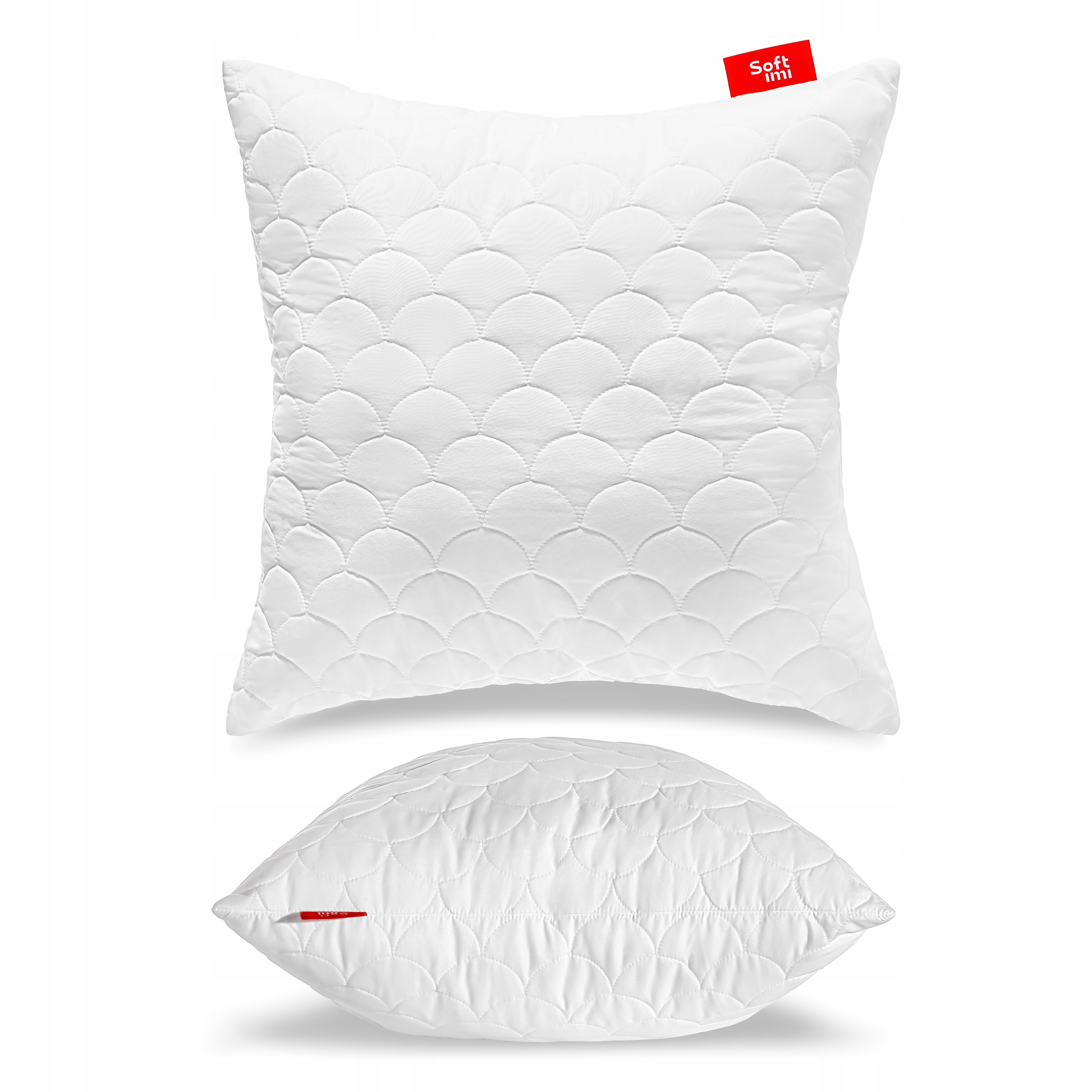 PODUSZKA 60X60 ANTYALERGICZNA PIKOWANA GRUBA ZAMEK