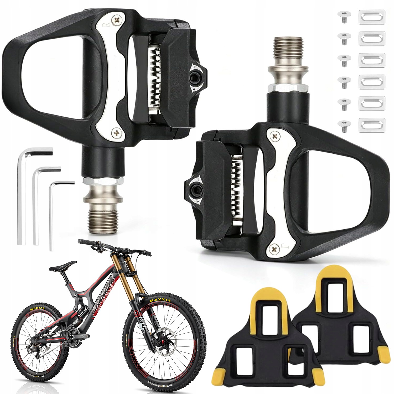 Pedały Rowerowe Platformowe Aluminiowe Do Roweru Mtb Lekkie Zestaw 2 Szt