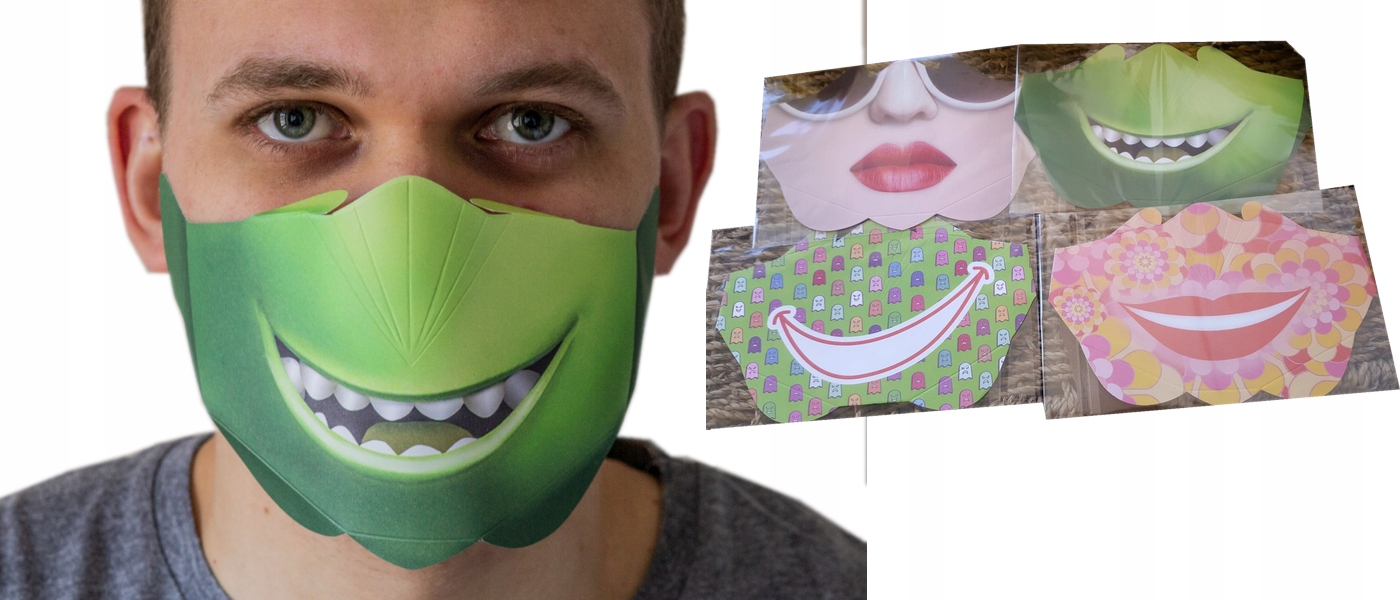 MASKA NA TWARZ MASECZKA OCHRONNA POLSKA 1 SZTUKA