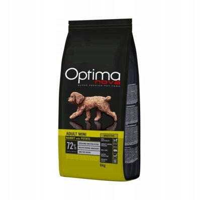 Karma Optimanova Adult Mini Digestive Rabbit Dla Psów Z Alergią 6KG