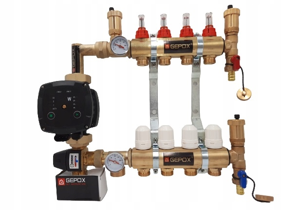 Rozdělovač 10 sekcí Gepox pro podlahovku GRSE16PRO