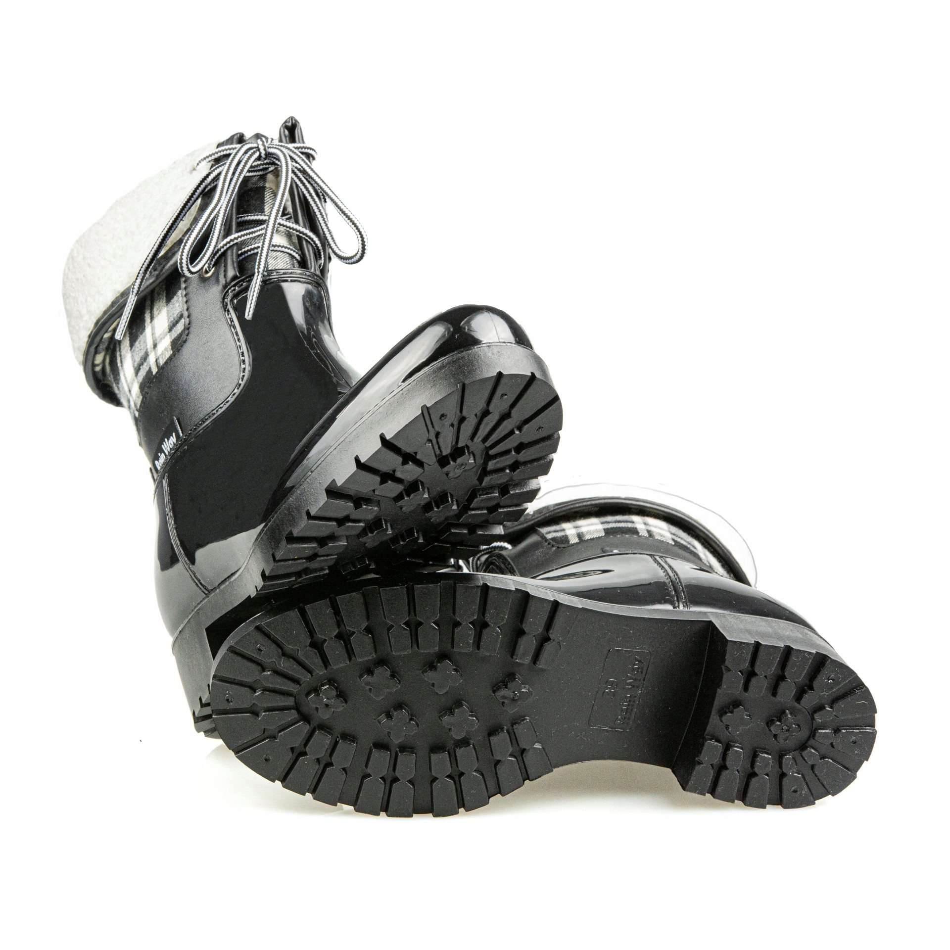 Kalosze damskie ocieplane Rain Way kratka 38 Stan opakowania oryginalne