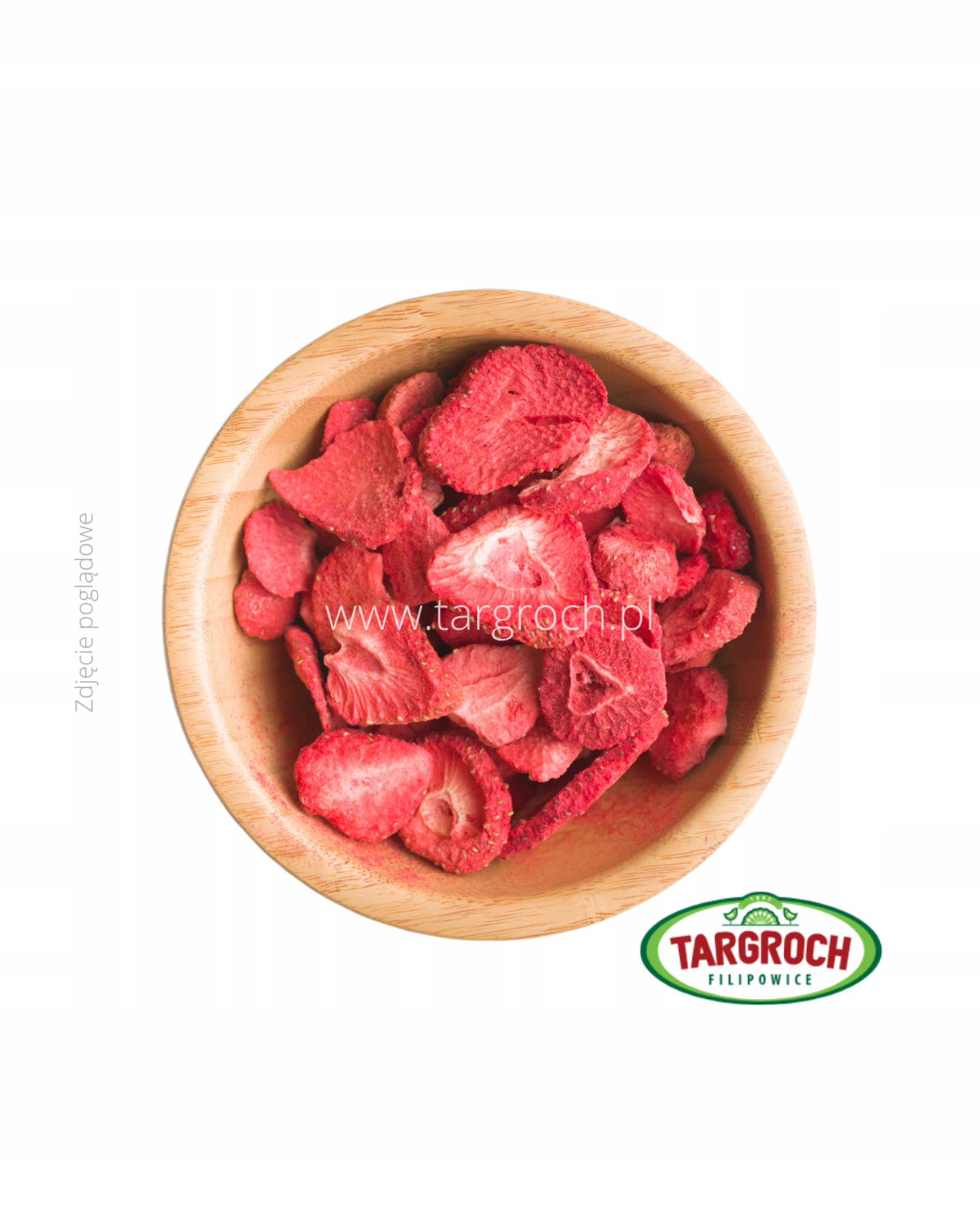 Truskawki liofilizowane plastry truskawka owoc 1 kg Targroch