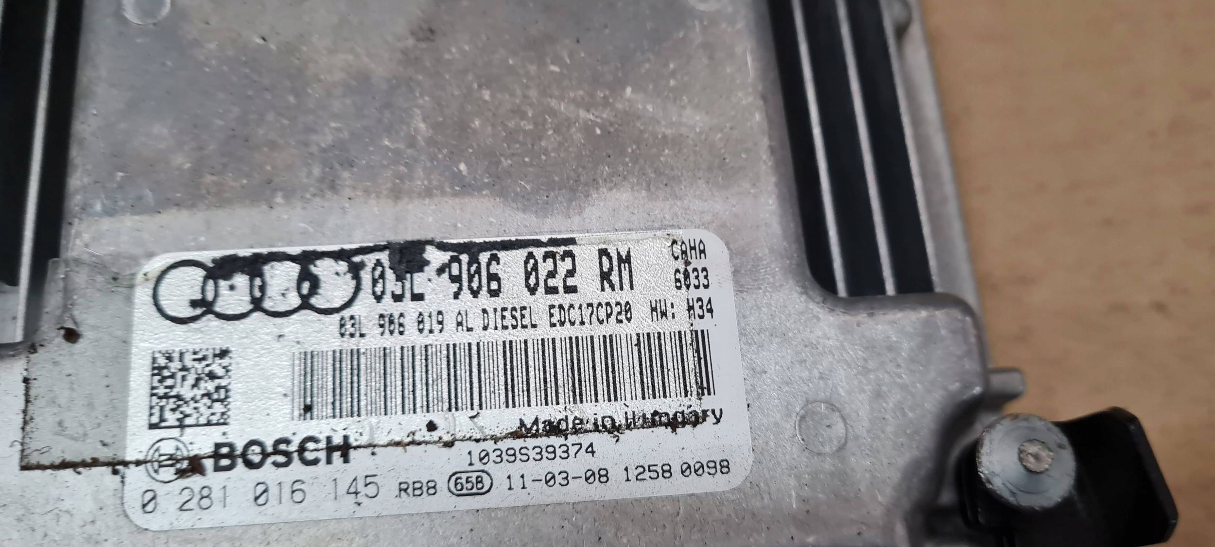 A5 8T computer control unit of the engine ECU 2.0 TDI 03L906022RM A4 B8