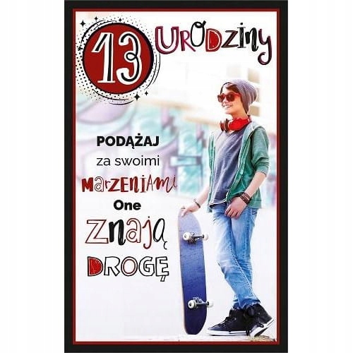 

Abcard Kartka okolicznościowa Urodziny 13 U91